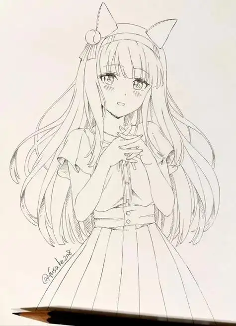 简单好画的一组水彩漫画女生头像手绘 新手临摹