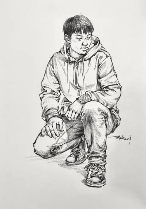 邓平,速写,图源微博