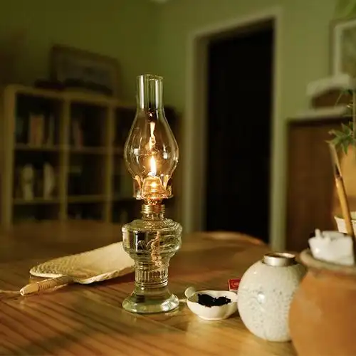 老式煤油灯工艺油灯美孚灯怀旧马灯停电应急照明供佛长明燃油灯芯