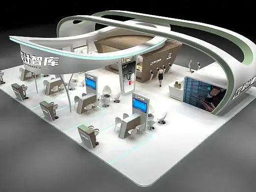 迪拜展会高端科技感展台设计