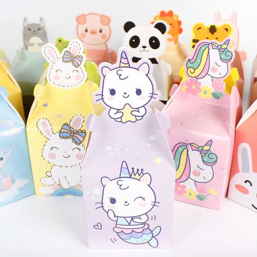 卡通儿童节节生日糖果包装盒学校幼儿园派对分享满月回礼品可爱纸