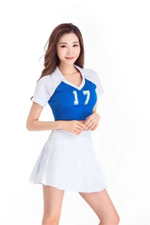 宇宙少女打歌服啦啦队女团韩国版拉拉操学生舞台演出表演服装 款蓝色