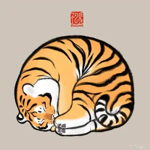 他靠画养膘老虎引130万粉丝强势围观笔下500斤的胖虎萌翻众人