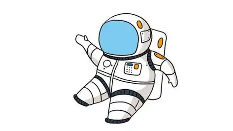 太空简笔画彩色宇航员画法职业人物简笔画中国宇航员简笔画中国宇航员