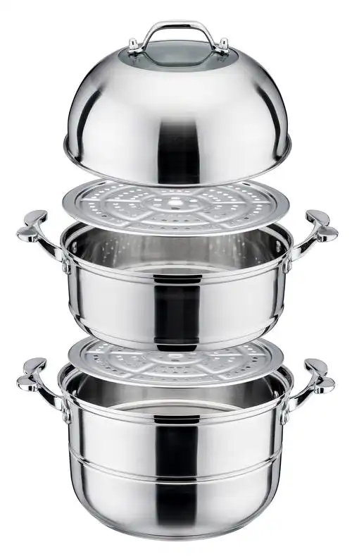 无磁欧式三层蒸锅