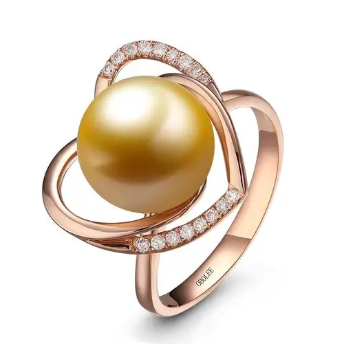 obolee欧宝丽 心悦-红18k金珍珠戒指