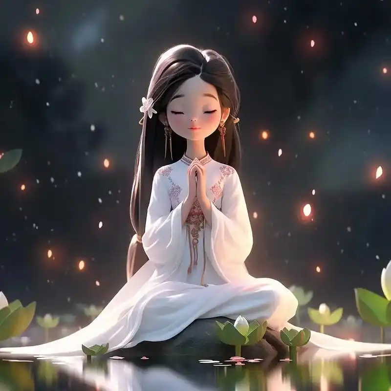 双手合十的佛系头像.#古风头像 #佛系头像 #女生头像 #国 - 抖音