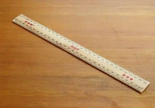 zakka杂货 16cm单面松木尺 韩版清新办公学习用具 现货批发 良品