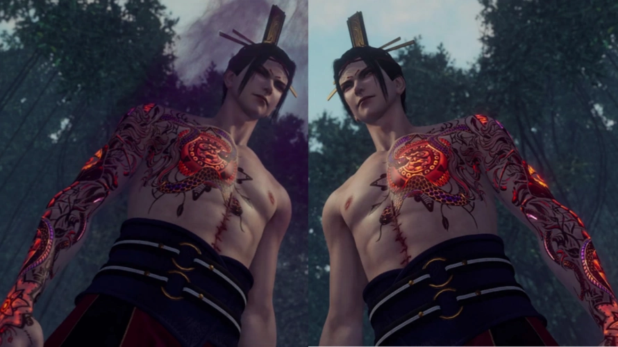 不良人毒公身体上的纹身揭晓双臂十二峒效果是李茂贞的2倍