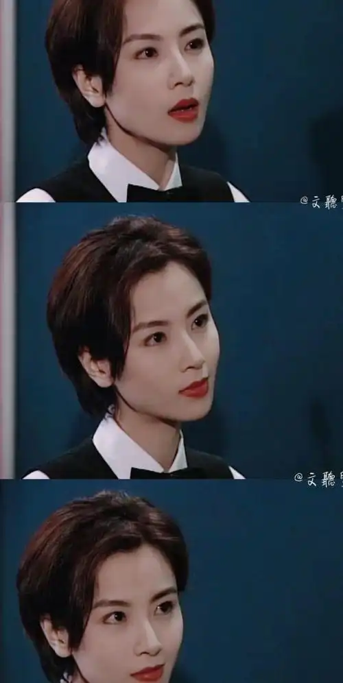 香港90年代短发造型,袁洁莹帅气,陈法蓉冷傲,周海媚杀气腾腾