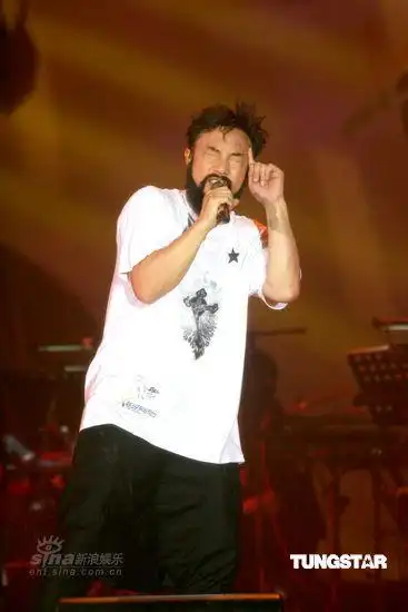 表情丰富新浪娱乐讯 陈奕迅日前在香港举办了一场小型演唱会,以大胡子