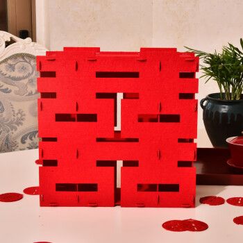 相思桐小红书立体喜字桌摆婚房布置喜字结婚装饰房间双喜客厅卧室装饰