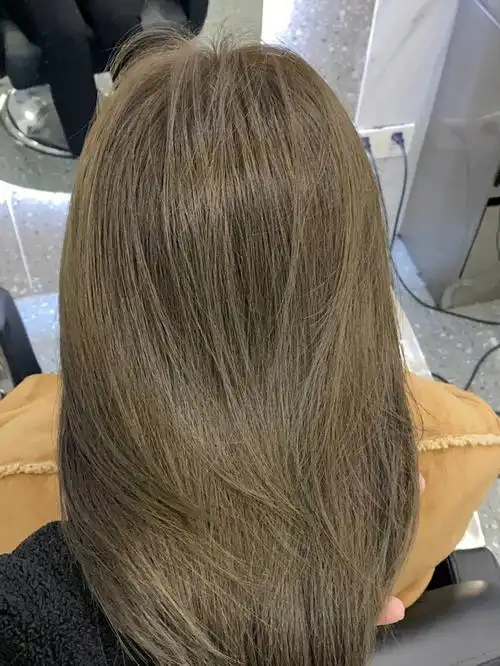 雾感发色  #冷棕色  冷棕色 这款颜色非常适合那种发色不想掉黄然后