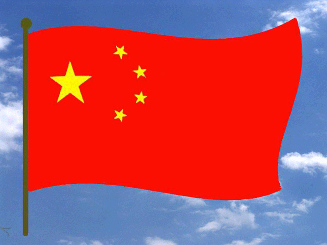 五星红旗迎风飘扬,十月歌声豪迈嘹亮.华夏儿女身着盛装,普天同庆.