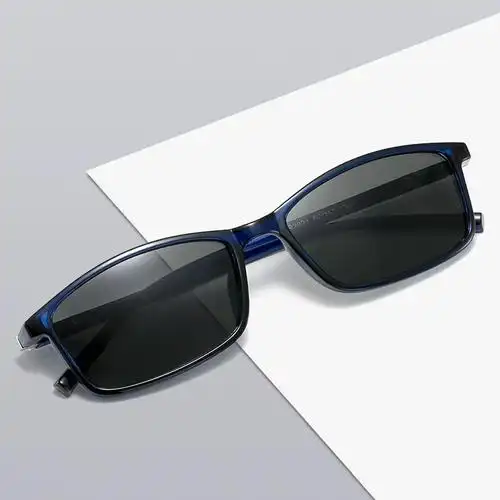 兰迪惟依2021新款男士偏光太阳镜时尚潮方形小窄框开车驾驶眼镜司