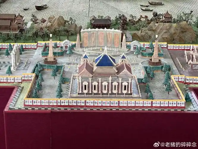 中国园林博物馆沙盘复建的圆明园西洋楼