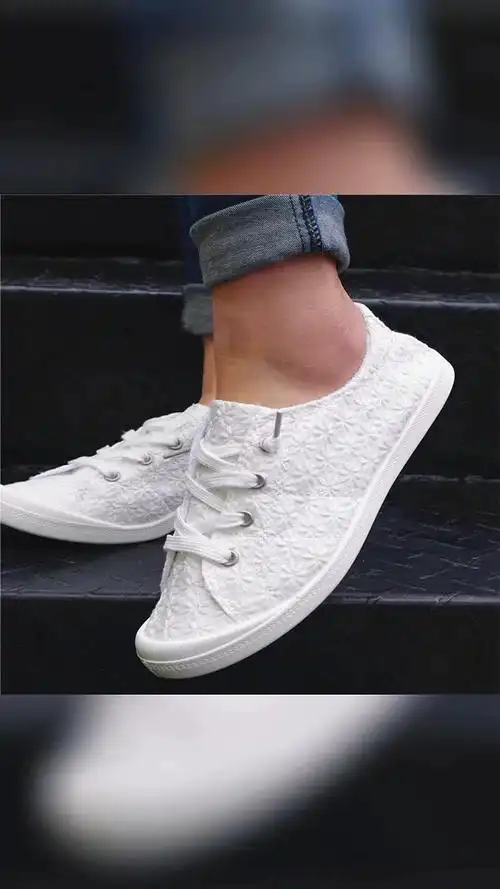 秋季新款学生小白鞋时尚舒适雪花白色休闲布鞋工厂现货批发注塑鞋