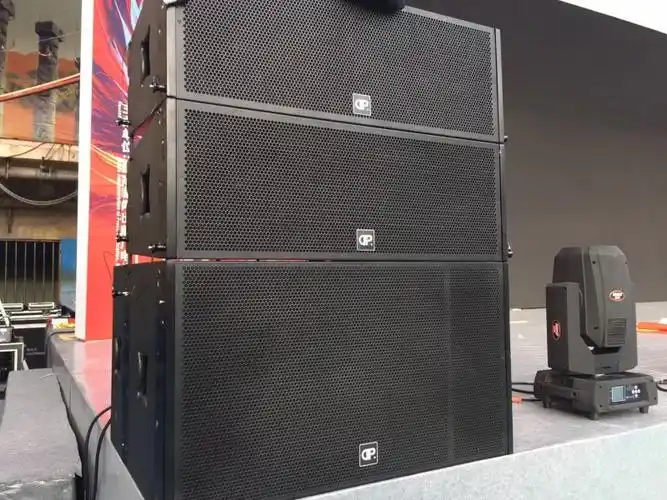 德立信双十二寸线阵音响 大型舞台音响 户外大功率舞台音响