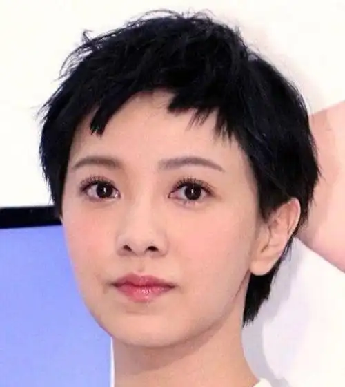 这款狗啃刘海短碎发看起来减龄又很显活力,同时还给清爽的感觉.