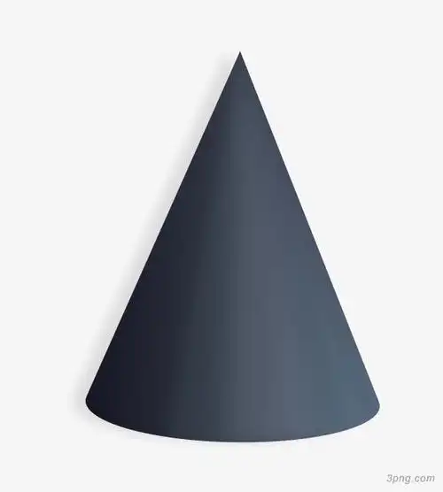 黑色圆锥png素材透明免抠图片其他元素