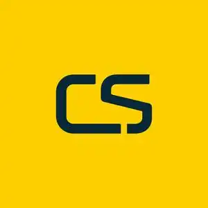 网站用字体用字母 cs 连接的标志照片