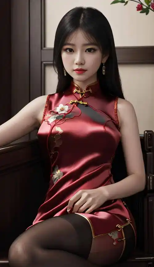 民国风真丝旗袍写真:高贵与性感的完美融合_女性_丝绸_气质