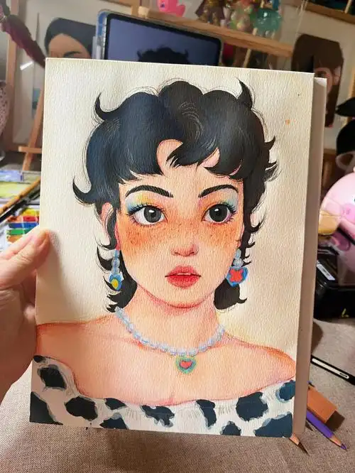 忘记更新了其实画了很多画容我慢慢更喜欢这个调色盘的颜色很美好