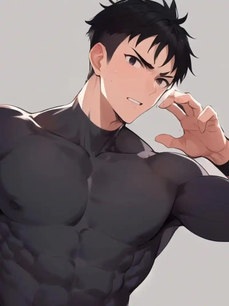 教练,我想……#体育生 #腹肌 #男生头像 #原创漫画 #要 - 抖音