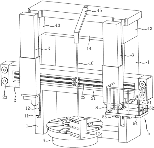 一种带有辅助站台的双柱立车的制作方法