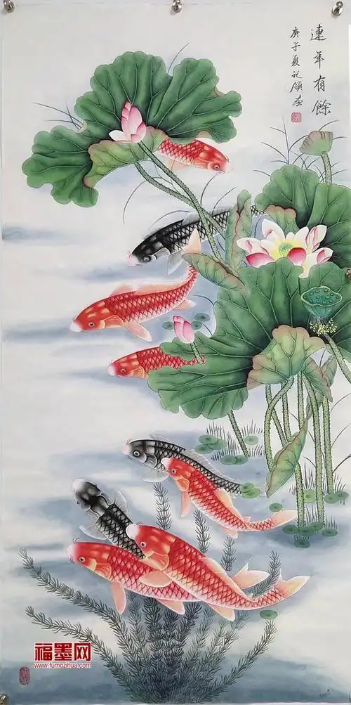 鲤鱼荷花的美好寓意 - 冷求网