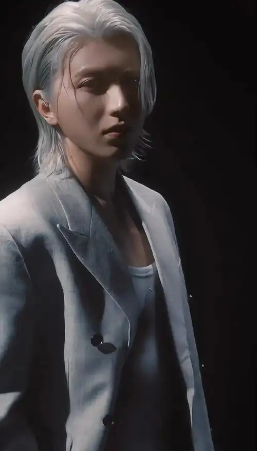 蔡徐坤染了银发梦回偶练