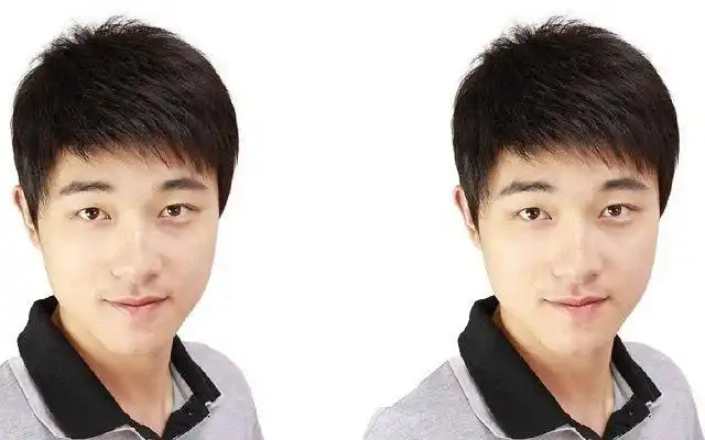 男士短发帅气透气寸头中老年真人发毛寸平头真发假发头套蓬松逼真