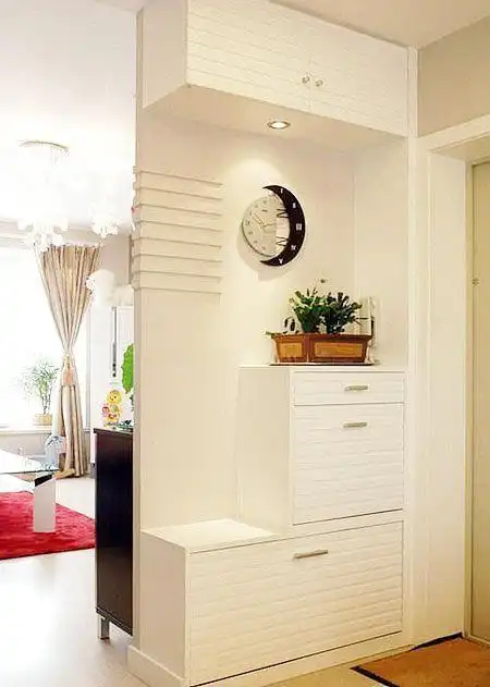 16张门口鞋柜隔断图片客厅隔断玄关柜效果图3/16