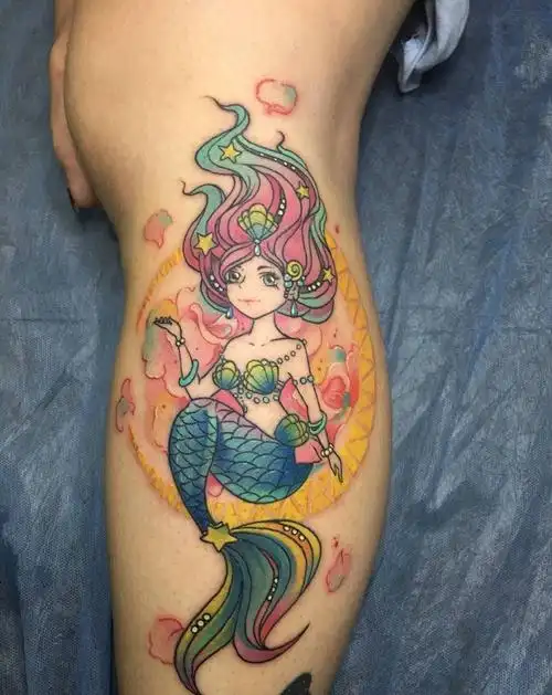美人鱼纹身图片