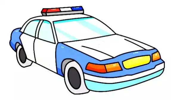 警车简笔画法教程