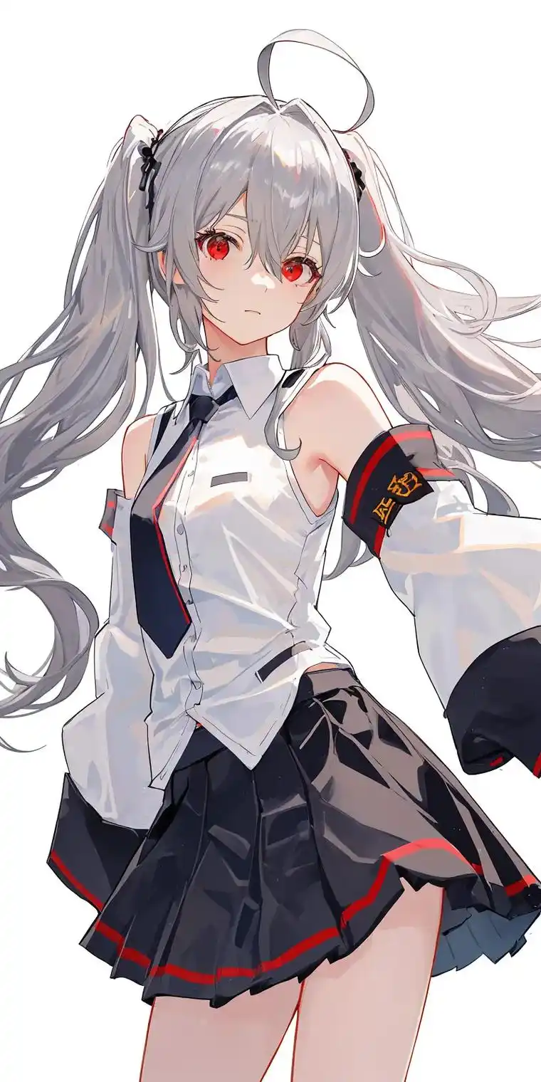 白毛 #双马尾 #二次元 #壁纸 - 抖音