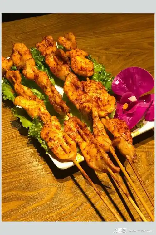 炸串烧烤美食图片素材