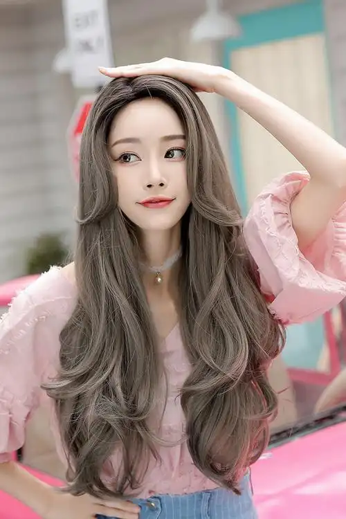 七街皇后 假发女长卷发大波浪中分网红可爱蓬松自然逼真修脸头套