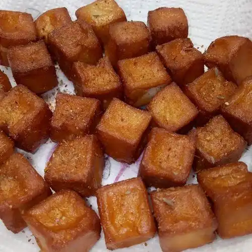 香炸鱼豆腐,吃出烧烤味