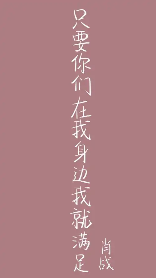 自制:二传标明出处自制语录壁纸/肖战