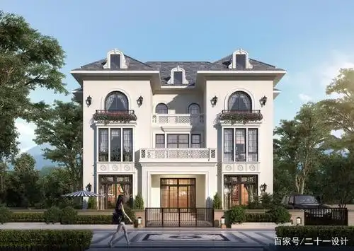原创清新法式别墅 设计理念:奢华 / 大气 法式风格——新古典主义的