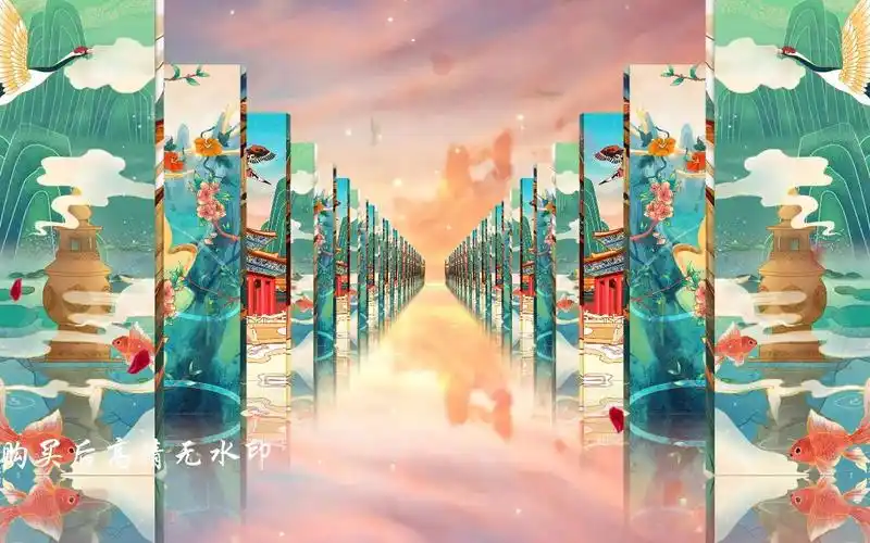 戏曲京剧黄梅戏舞台背景led国潮时尚走秀中国风古典古风视频街舞感