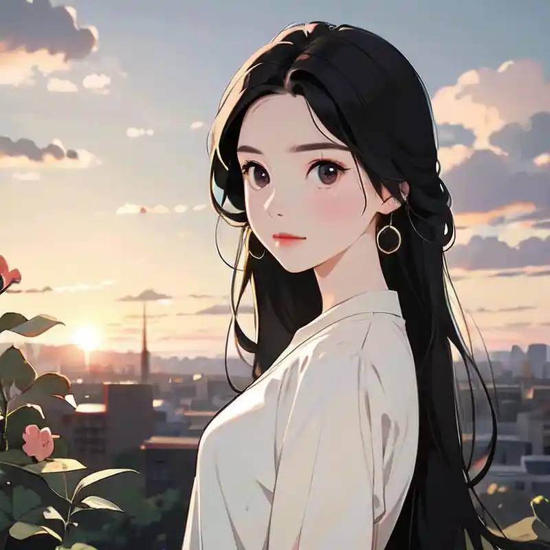 可爱呆萌卡通小女孩头像979978