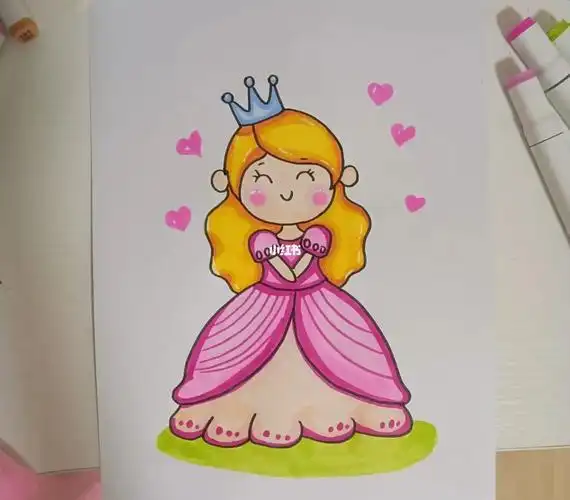 儿童简笔画小公主 儿童公主简笔画