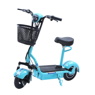 折叠电动车女小型迷你mini小哈雷滑板车超轻便携代步小海豚电瓶车 48v