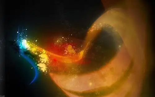 数字抽象油漆漩涡丝带拼贴壁纸