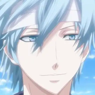 蓝色头发和眼睛男生头像二次元动漫男头帅气冷酷蓝头发图片