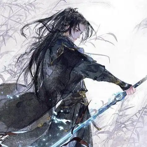 动漫男生拿剑头像