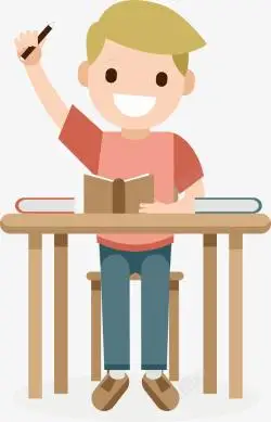 png卡通举手发言的手臂下载 png举手发言的学生卡通图下载 png课堂上