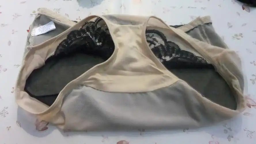 内裤 莲黛娜内裤 女士网纱面料中腰内裤批发 女中间钻石内裤图片_9